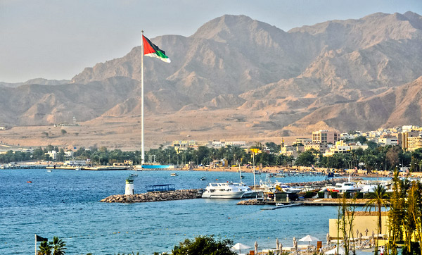 Город курорт Акаба в Иордании