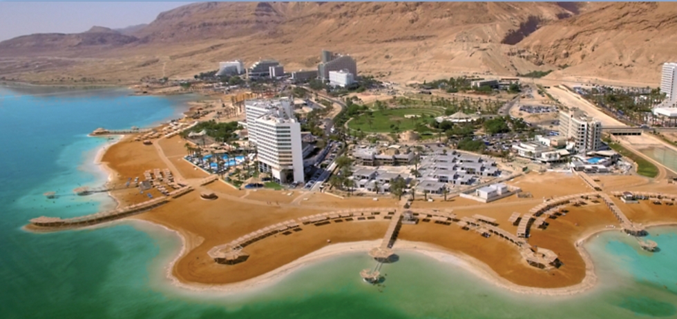 Малоэтажная курортная застройка отелей Мертвого моря