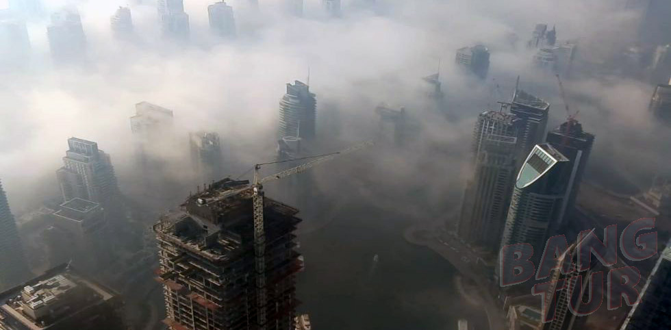 Экстремальный туман в ОАЭ